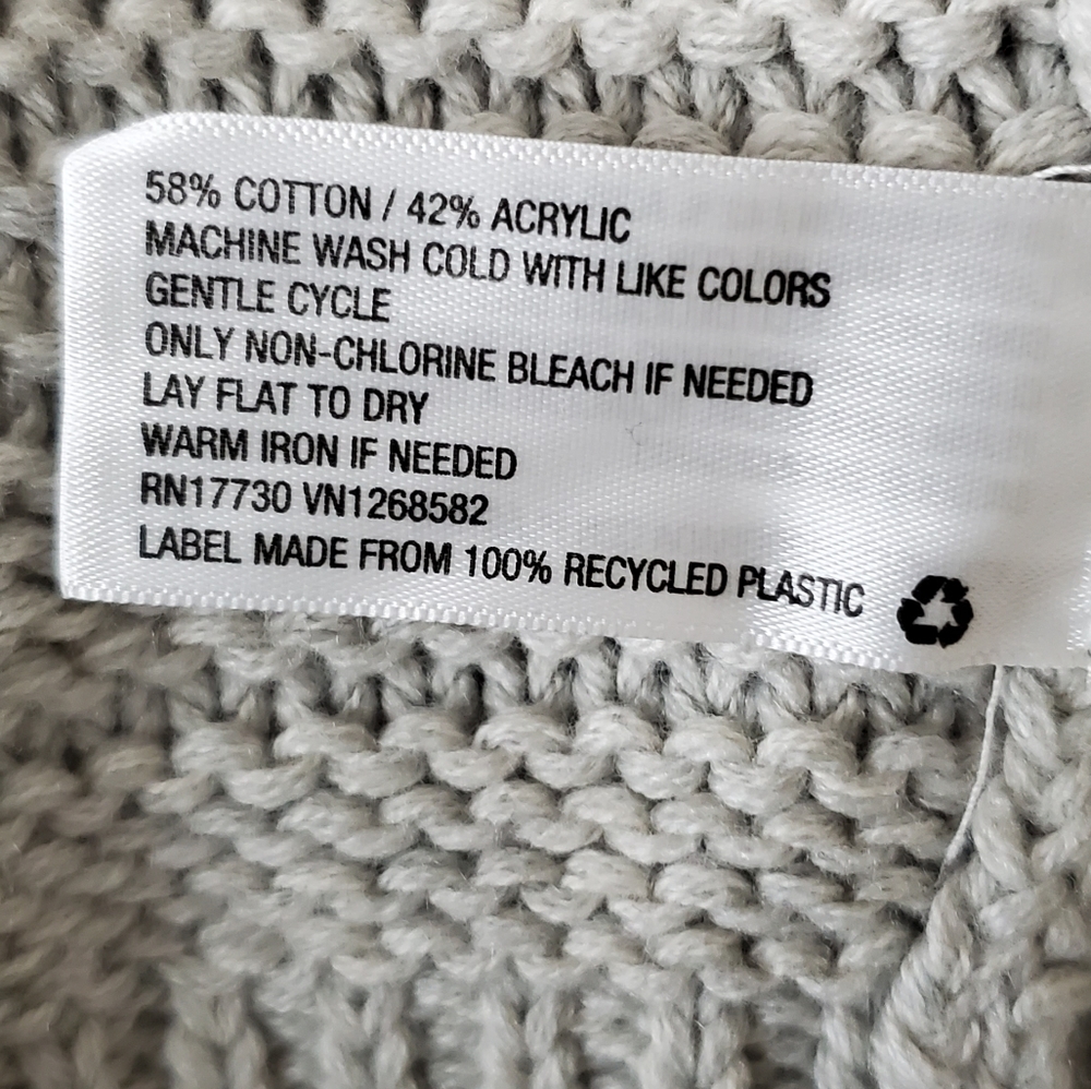 Universal Thread Drop Shoulder Gray Open Front Ca… - image 6